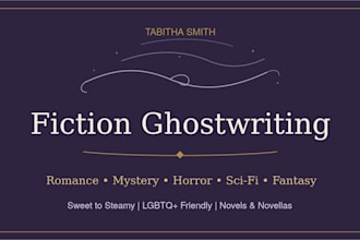 ghostwrite a captivating romance or genre fiction book, lgbtq friendly