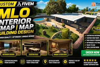 create custom fivem mlo interior ymap map building design