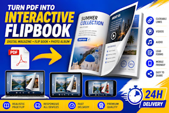 create an interactive flipbook digital magazine, flip book or photo album