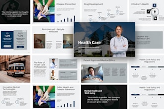 design medical presentation biotech investor pitch deck healthcare investor plan