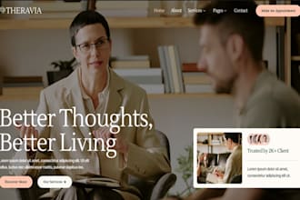 design wix aba therapy website autism behavior therapy pediatric clinic website