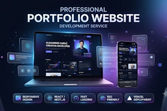 create a professional portfolio website and deploy it on vercel