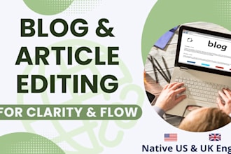 professionally edit your blog posts and articles