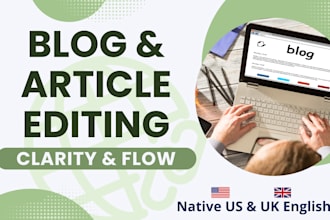 professionally edit your blog posts and articles