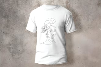 draw one line art, minimalist line art, vector line art illustration