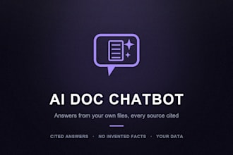 build an ai chatbot that answers from your documents