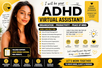 organize your business as your adhd virtual assistant for productivity