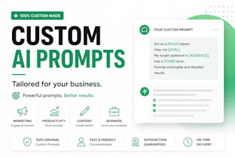 write custom chatgpt prompts for your business