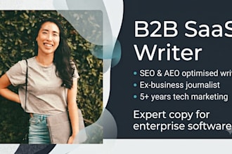 write SEO and aeo optimised b2b saas tech blog posts