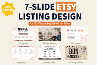 design 7 slide etsy listing images that boost your sales