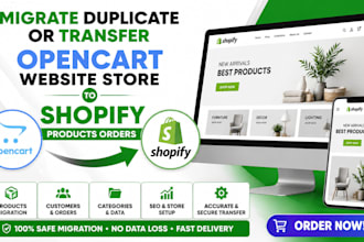 duplicate migrate or transfer opencart website store to shopify bulk products