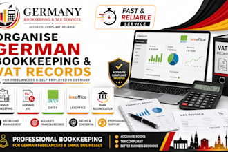 organise bookkeeping german vat records for freelancer self employed in germany