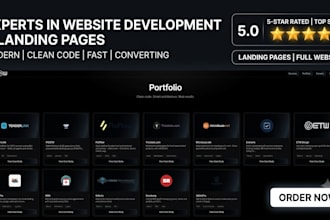 create a website business landing page