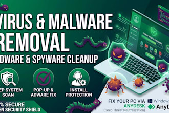 remove virus, malware, adware, and spyware from your PC