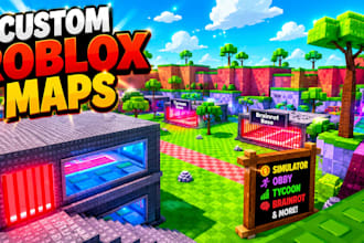 build roblox simulator map, obby map, tycoon map, brainrot map, roblox builder