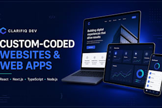 build a custom coded website or web application