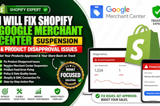 fix shopify google merchant center suspension and product disapproval issues