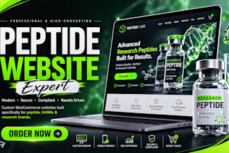 build fda compliant peptide website woocommerce peptide store peptide website