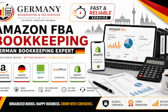provide amazon fba bookkeeping germany datev lexoffice reconcile shopify payouts