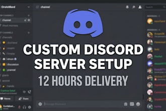 design a gaming discord server with moderation, bots and more