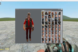 port the model you want to garrys mod, gmod, fivem, video game, player model