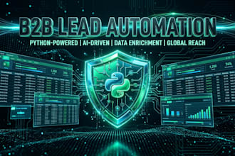 build b2b lead generation pipelines and python automation engines