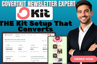 setup convertkit newsletter kit automation email newsletter kit landing page