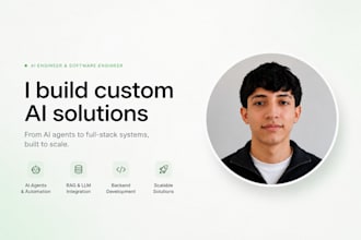 custom ai agents, rag systems, and python automation