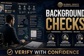 do background checks identity verification company verification osint research