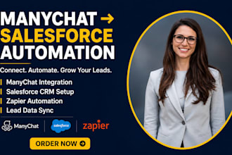 integrate manychat with salesforce CRM using zapier