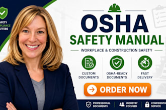 create osha safety manual, workplace safety and construction compliance