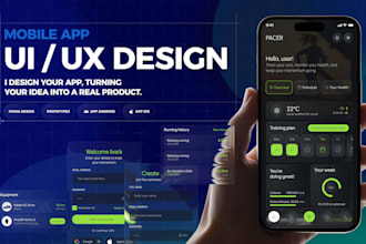 design ios and android app UI UX design in figma