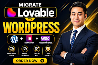 convert lovable website to wordpress elementor, lovable ai, lovable to wordpress