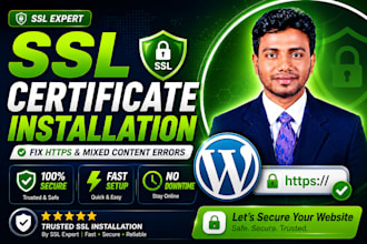 install SSL certificate and fix mixed content