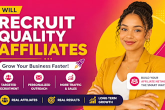 recruit affiliates and influencers for your saas or affiliate program
