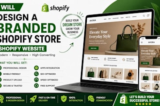 design a branded shopify store or shopify website