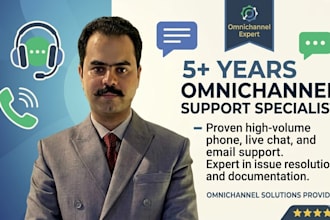 be your expert omnichannel customer support agent for chat email and call