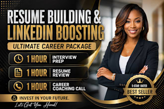 write an ats resume, boost your linkedin, and provide career coaching