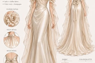 create professional fashion ilustrasi and clothing design