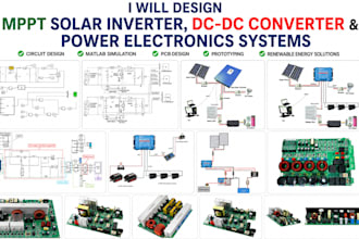 design mppt solar inverter dc dc converter power electronics and matlab simulink