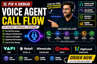 fix debug voice agent vapi retell elevenlabs twilio gohighlevel call flow issues