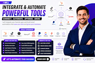 integrate hubspot tiktok ads typeform klaviyo twilio paypal clickup ai agent
