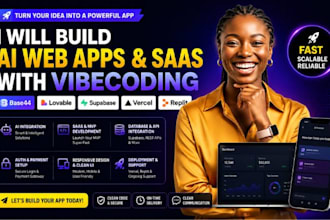 build ai web app, saas mvp with vibecoding, base44, lovable supabase