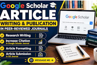 write and publish research article in google scholar jounal for ai, ml field