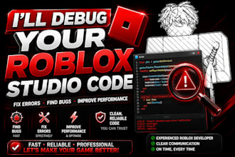 debug and fix broken lua scripts in roblox studio