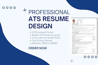 write an ats professional resume and cover letter