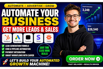educational hubspot module google ads funnels typeform stripe zapier automation