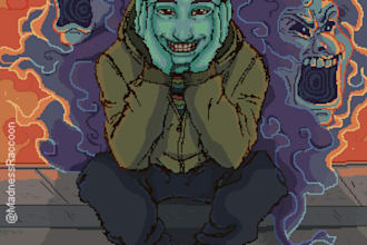 draw custom pixel art characters, avatars, and portraits