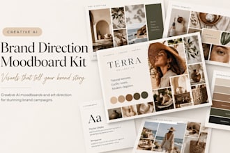 craft rustic styles creative ai moodboard art direction for brand campaign