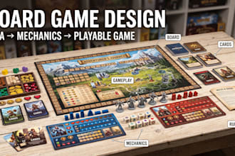 design board game, card game, board game design, tabletop game art